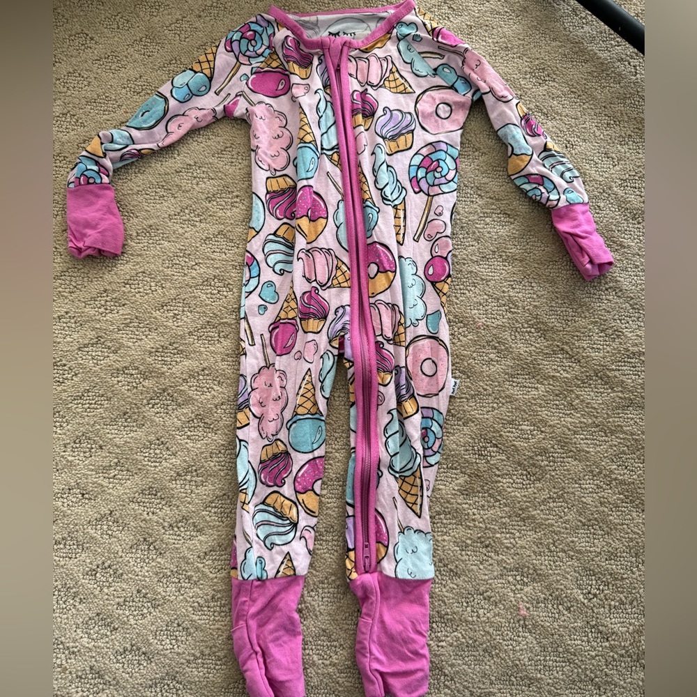 Little Sleepies - pink sweet treats, 3-6 months